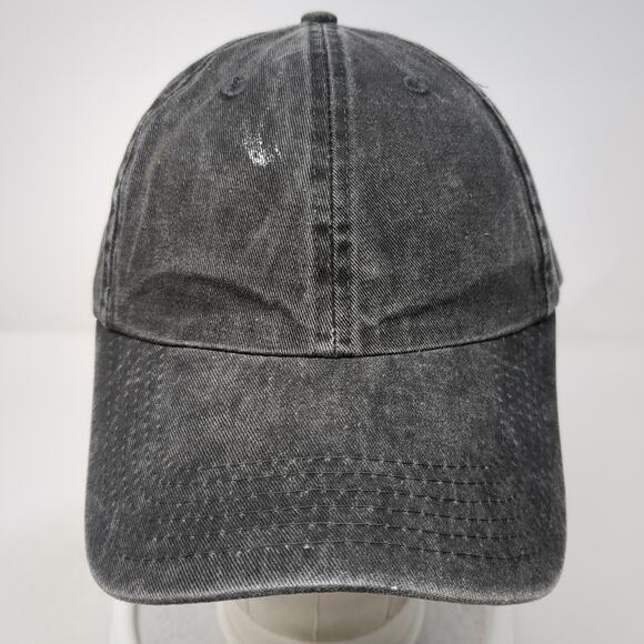 Nice Slideback Baseball Hat Solid Gray One Size Adjustable Casual Blank - Picture 2 of 9